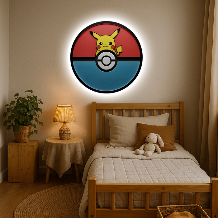 Svietiaci obraz - Pikachu Pokémon - Nočná lampa