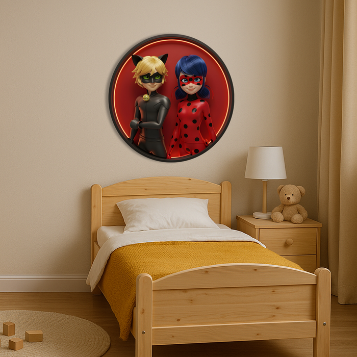 Wooden UV printed poster - Miraculous