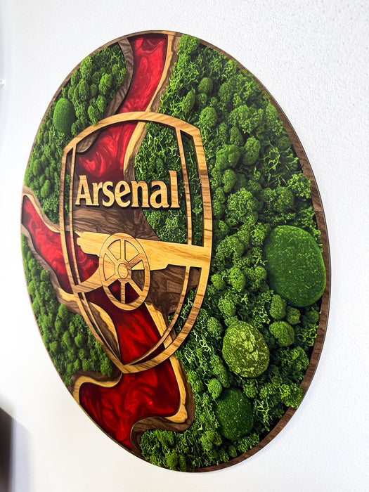 Machový drevený obraz - Arsenal
