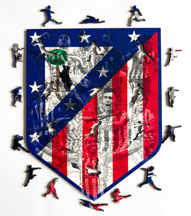 Atletico Madrid - legendy - Drevené puzzle