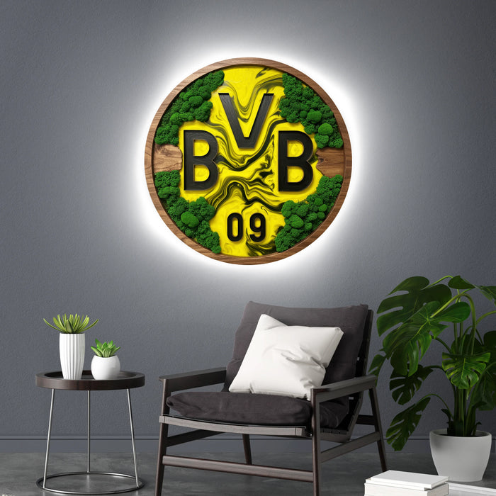 Svietiaci Machový obraz Logo Borussia Dortmund