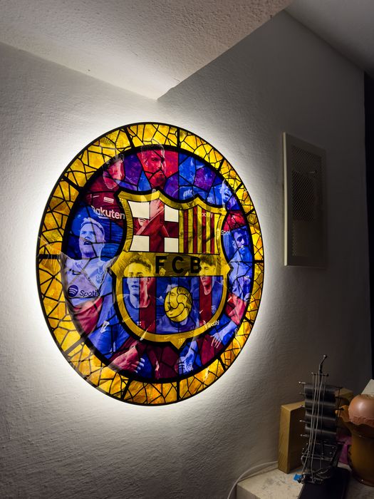 Shining poster FC Barcelona - Glass