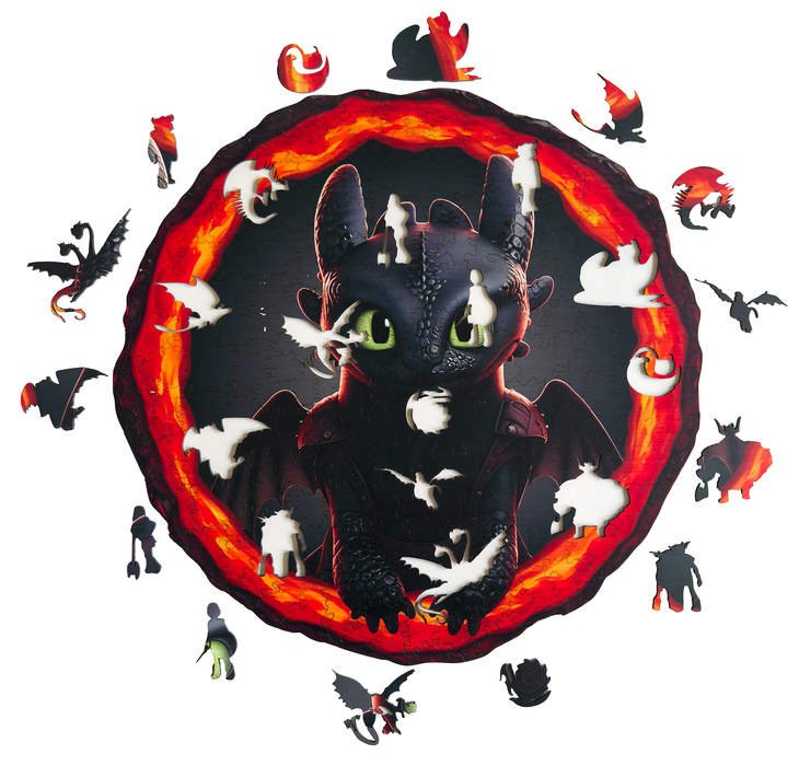 Toothless - How to Train Your Dragon - Wooden Jigsaw Puzzle