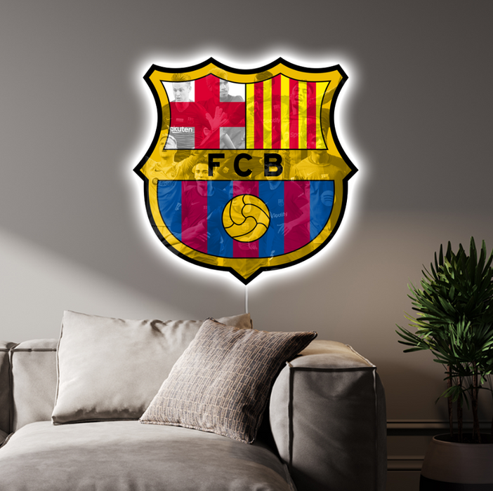 Svietiaci obraz Logo FC Barcelona - súčasní hráči