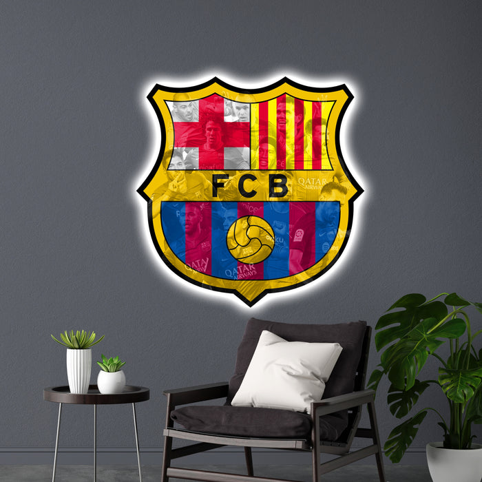 Svietiaci obraz Logo FC Barcelona - Legendy II.