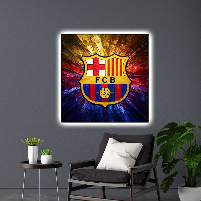 Shining poster FC Barcelona - Glass - Crystal Look