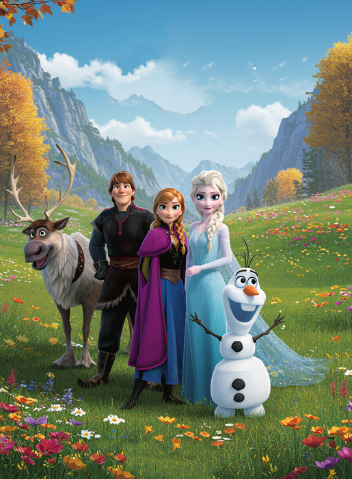 Luminous poster - Frozen - Night Lamp