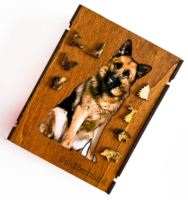 Německý ovčák - Dřevěné puzzle