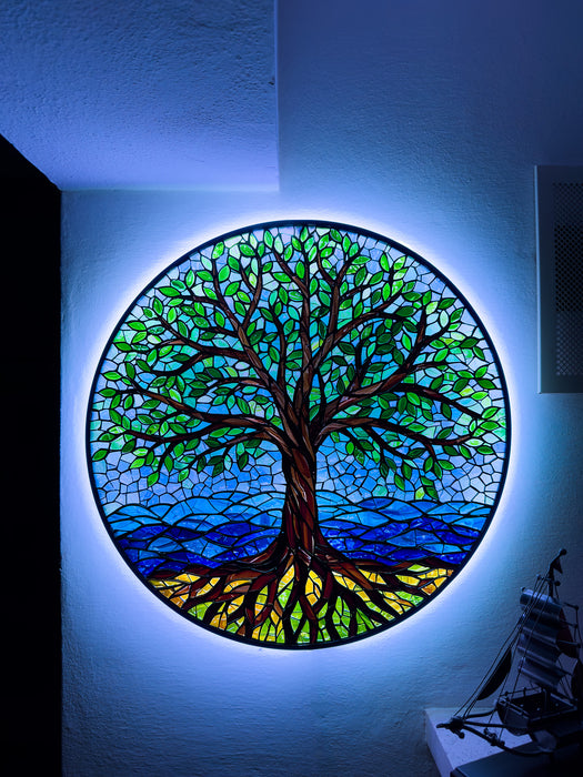 Shining Glass Tree of life
