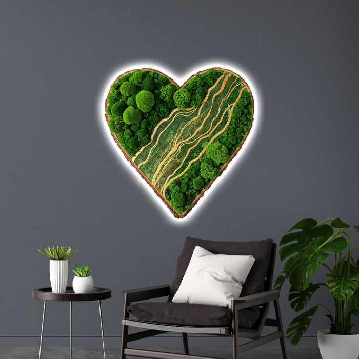 Shining poster - Heart - Moss