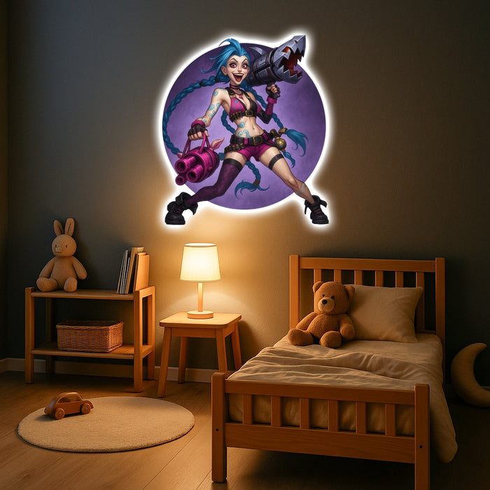 imagine iluminată din spate- Jinx - League of legend