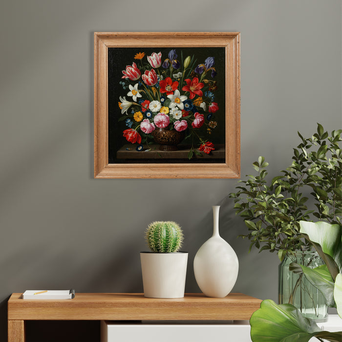 Wooden UV printed poster - Floral Dream