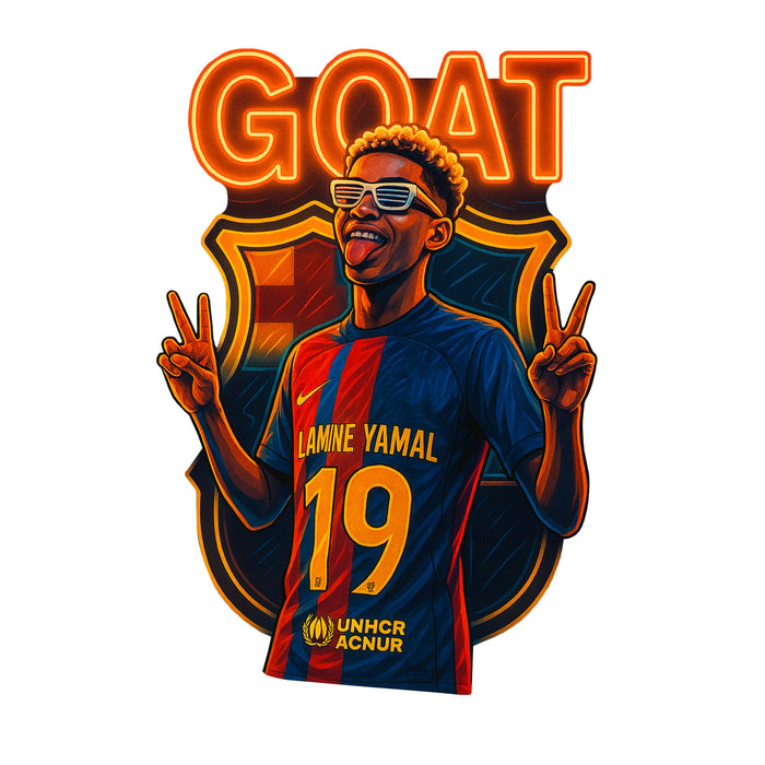 Lamine Yamal - GOAT - Wooden Jigsaw Puzzle