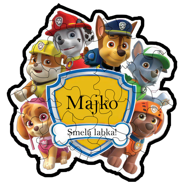 Majko Paw Patrol Wooden Jigsaw Puzzle for Children