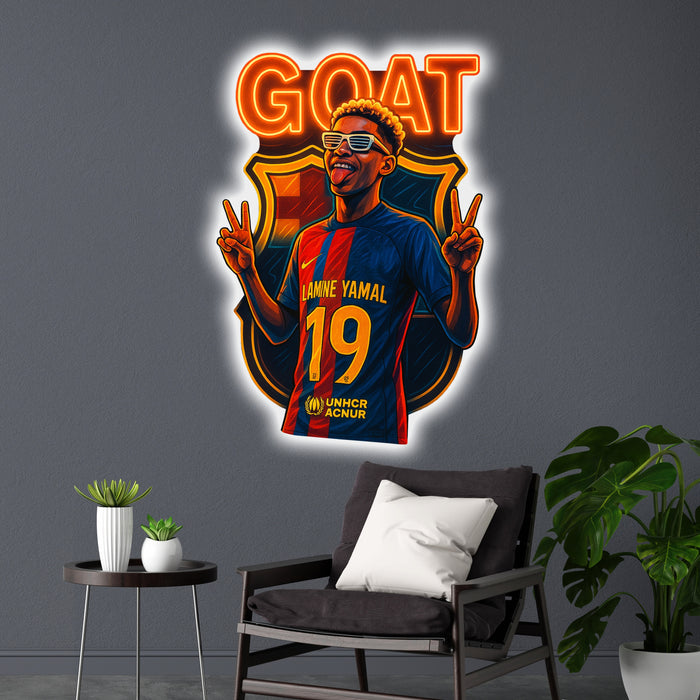 imagine iluminată din spate - Lamine Yamal - GOAT