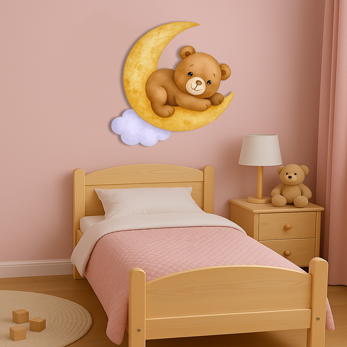 Wooden UV printed poster - Little Bear
