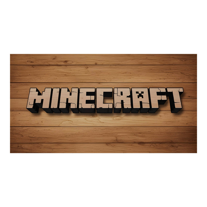 Minecraft logo - Wooden Jigsaw Puzzle