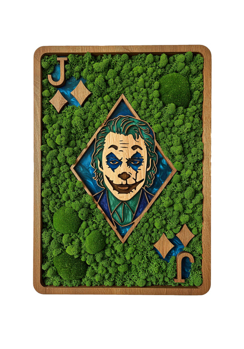 Joker karta - mach - drevené puzzle