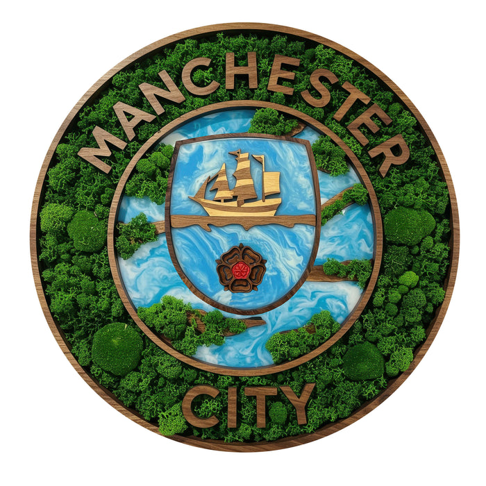 Manchester City - mech - Dřevěné puzzle
