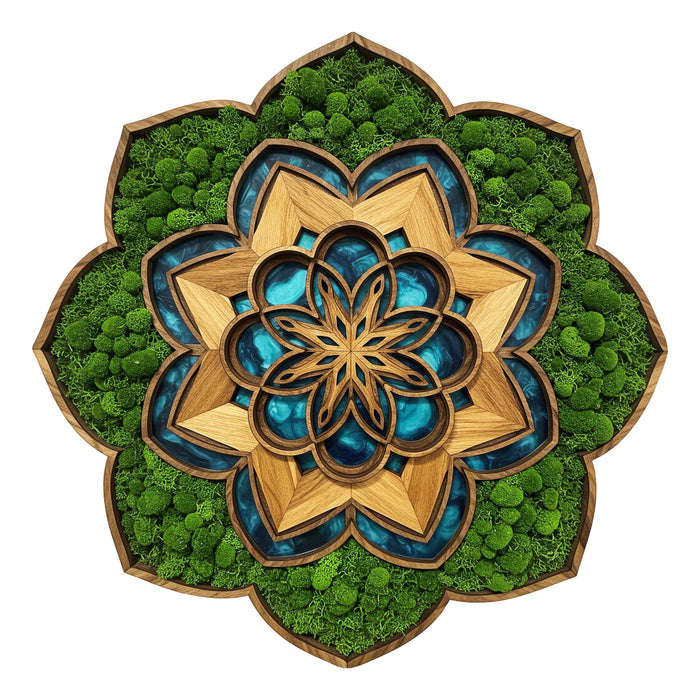 Mandala Sarta - mach - drevené puzzle