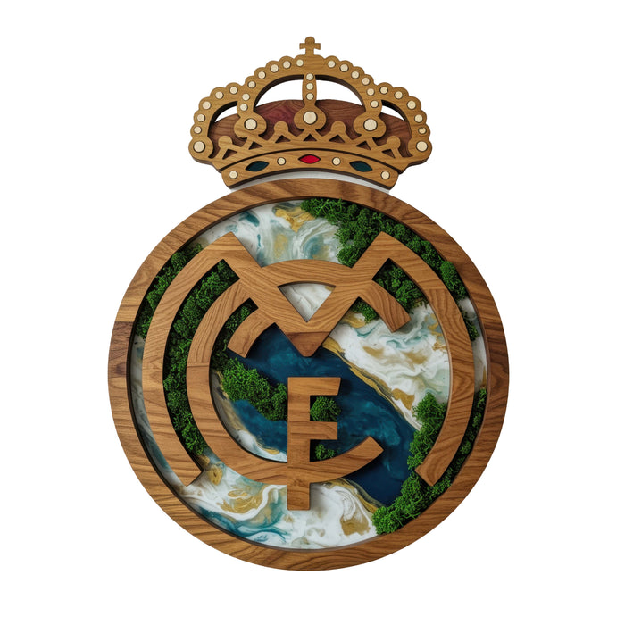 Real Madrid - Mramor a Mach - Drevené puzzle