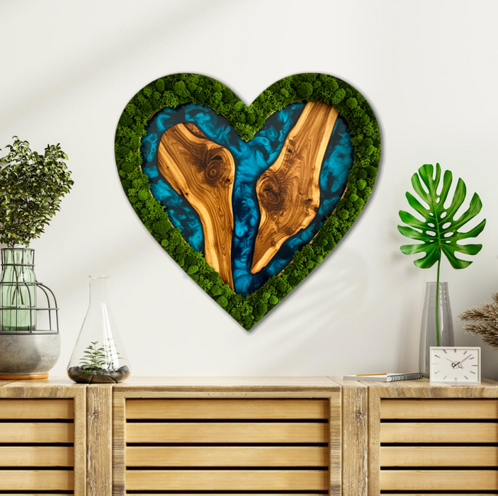 Moss HDF poster - Blue Heart