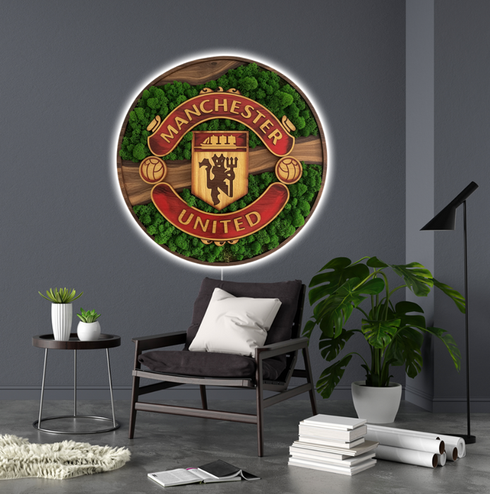 Svietiaci Machový obraz Logo Manchester United
