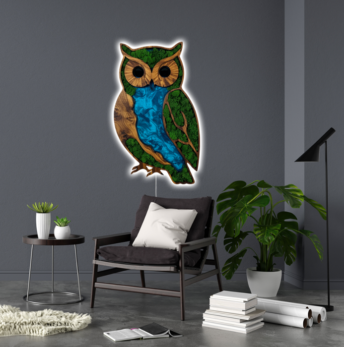 Shining Moss poster Owl