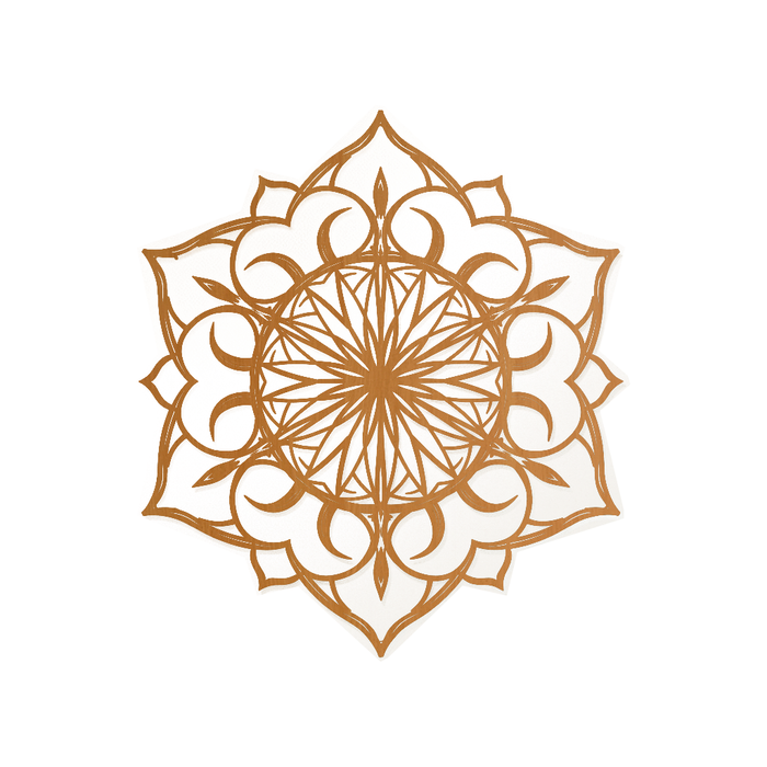 Wooden Wall Decor - Mandala Circle of Energy