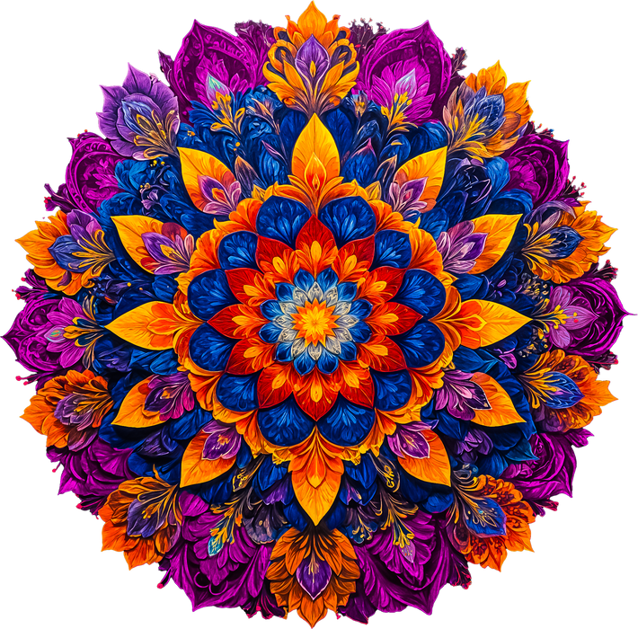 Mandala Lila Puzzle din lemn