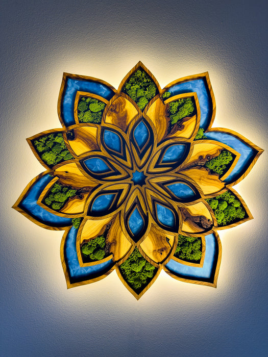 Svietiaci Machový obraz Mandala Flore