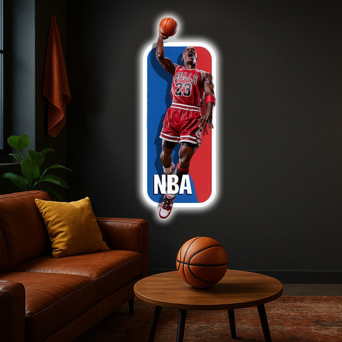 imagine iluminată din spate - Michael Jordan