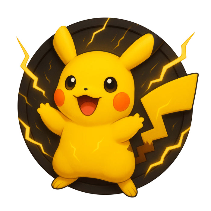 Bleskový kamarát – Pikachu - drevené puzzle