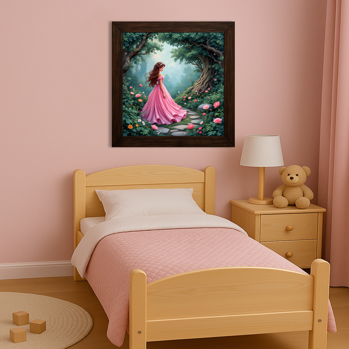 Drevený UV tlačený obraz - Sladká princezná Lili