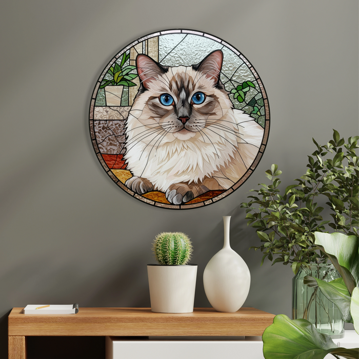 Imagine din sticlă HDF - pisică Ragdoll
