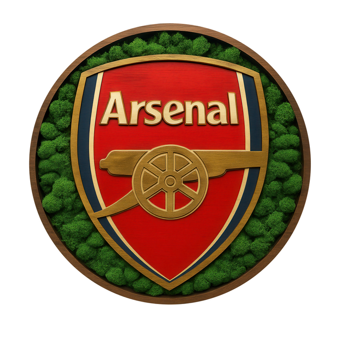 Arsenal - machové - drevené puzzle