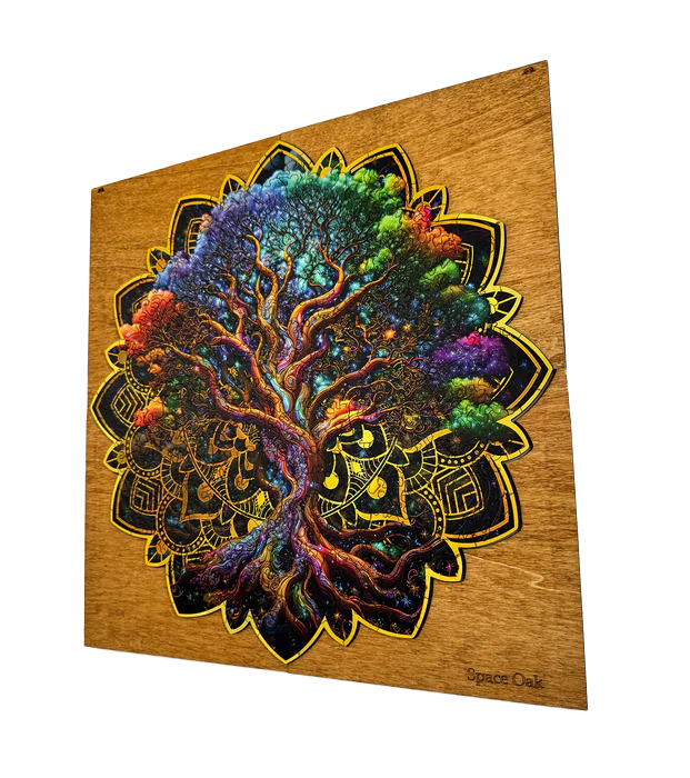 Drevený rám pre puzzle - 3D