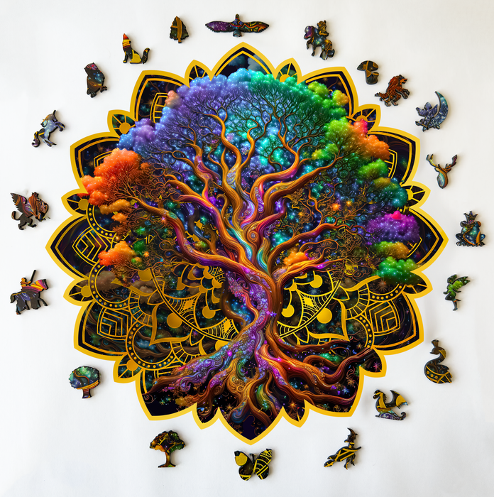 Space Oak - Wooden Jigsaw Puzzle