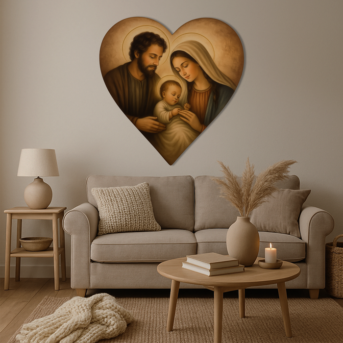 Pictura pe lemn - Sfânta Familie
