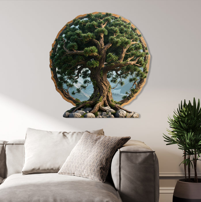 Wooden LED printed poster - Tree of Life – Mountain Soul