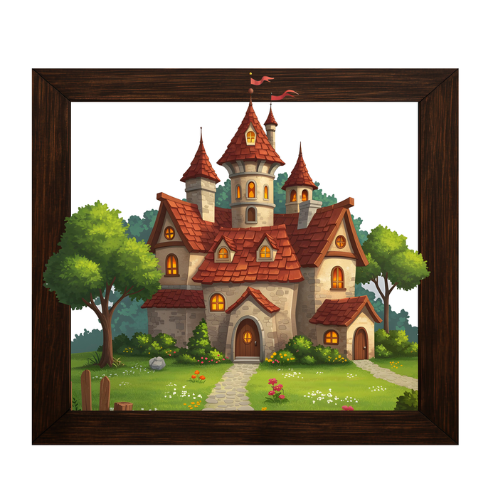 Castelul Prințesei - Puzzle din Lemn