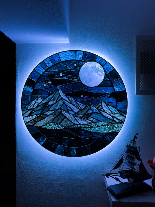 Shining Glass Winter night