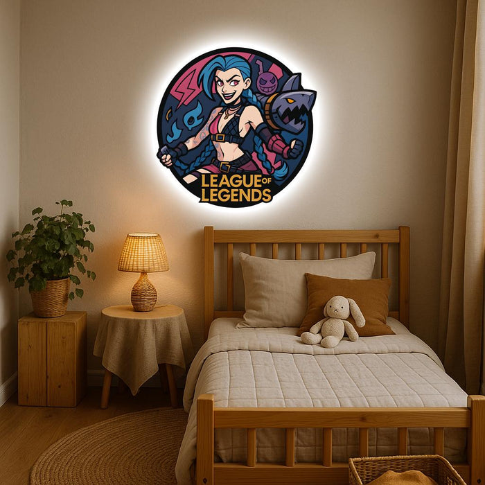 Imagine luminoasă- Jinx - animat - League of legend