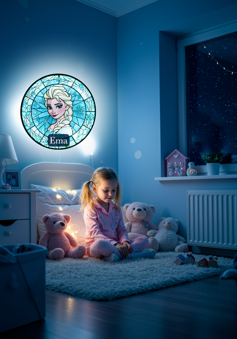 Luminous poster - Glass Elza Frozen