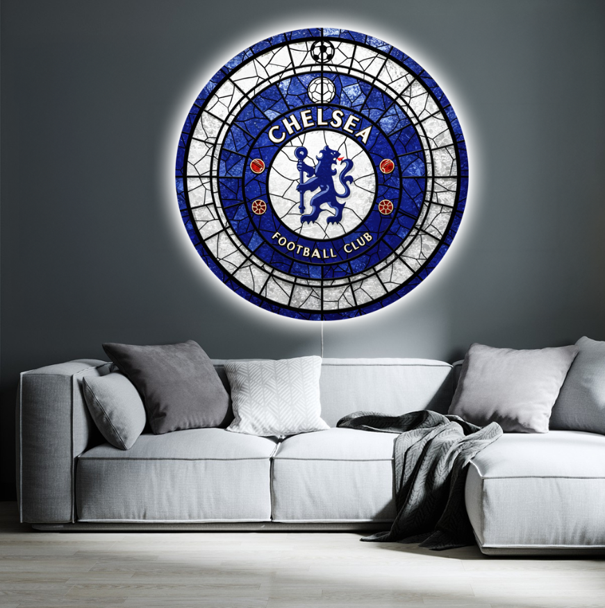 Glass wall art - Glowing wall art