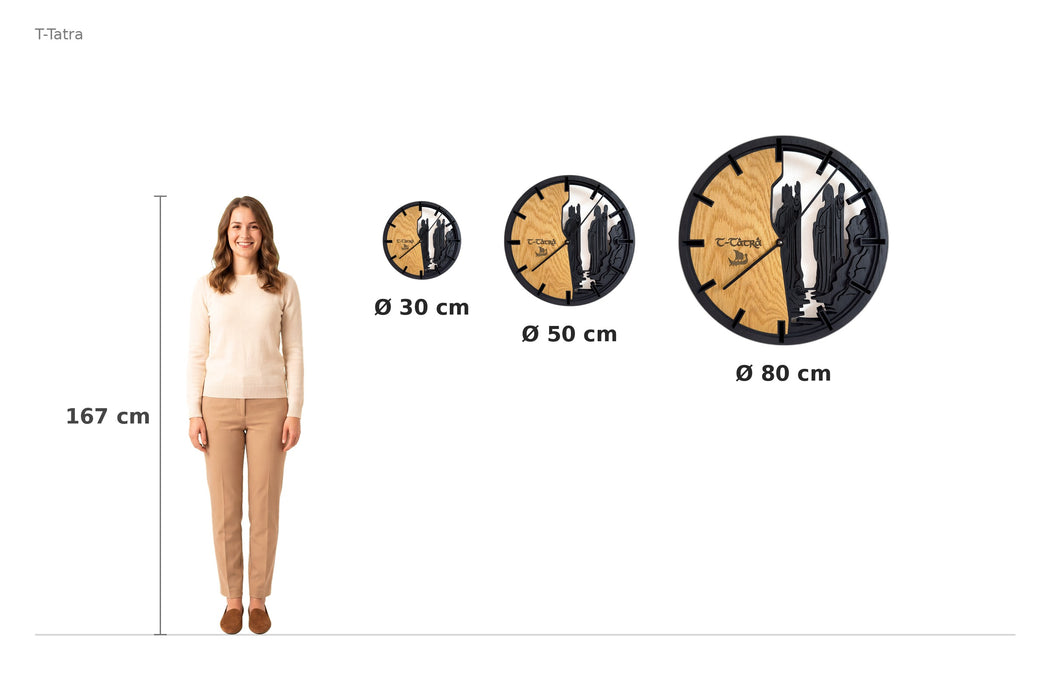 Size comparison – 167 cm reference