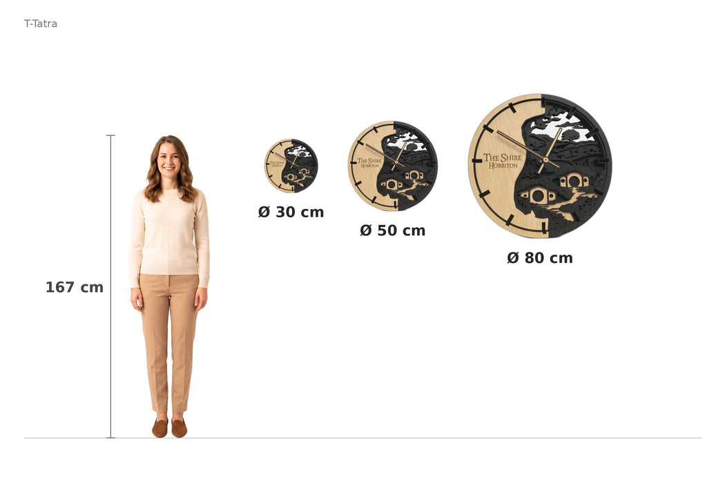 Size comparison – 167 cm reference