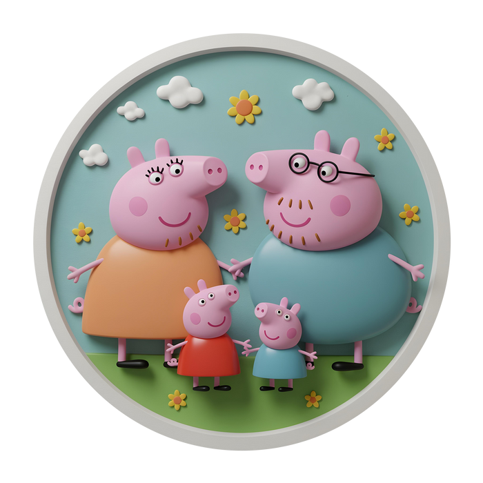 Svietiaci obraz - Prasiatko Peppa - Nočná lampa