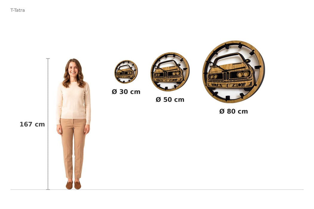 Size comparison – 167 cm reference