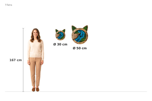 Size comparison – 167 cm reference